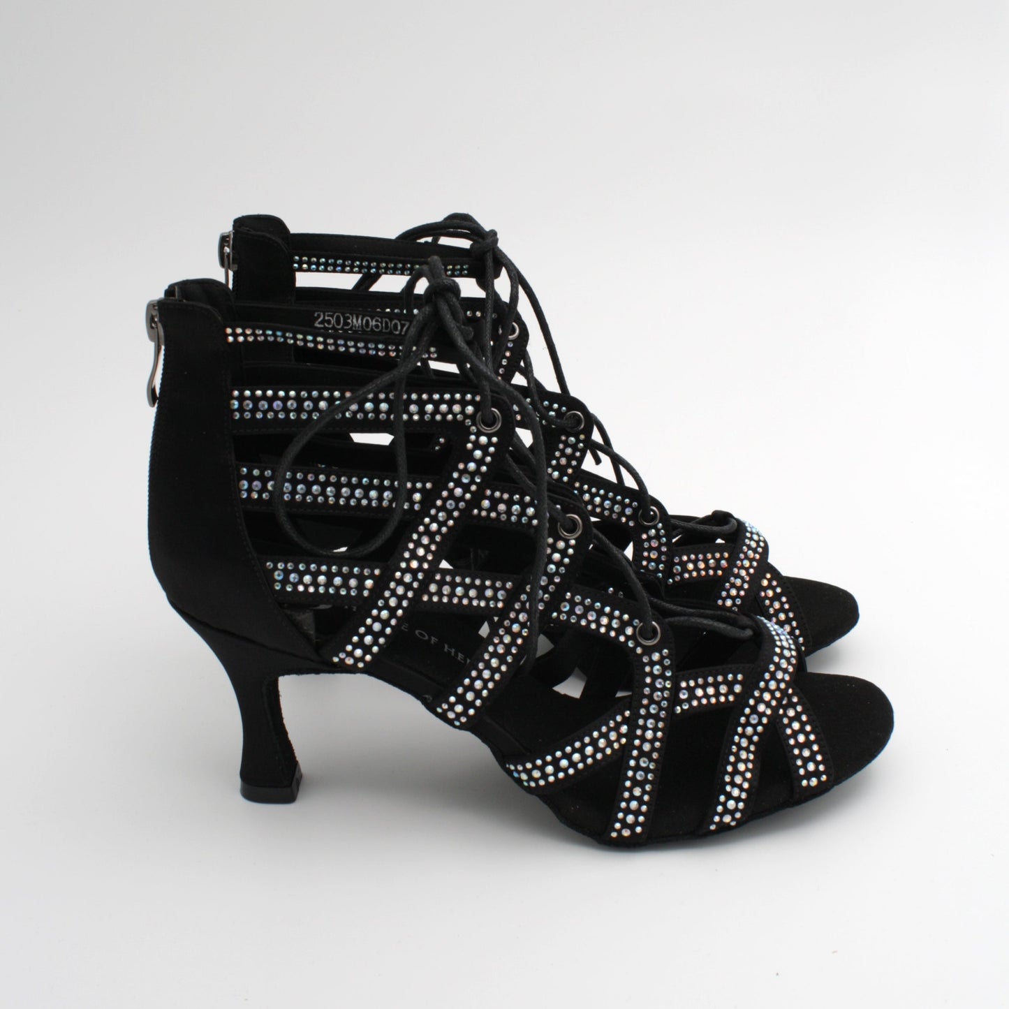 Demeter black - dansesko med stener