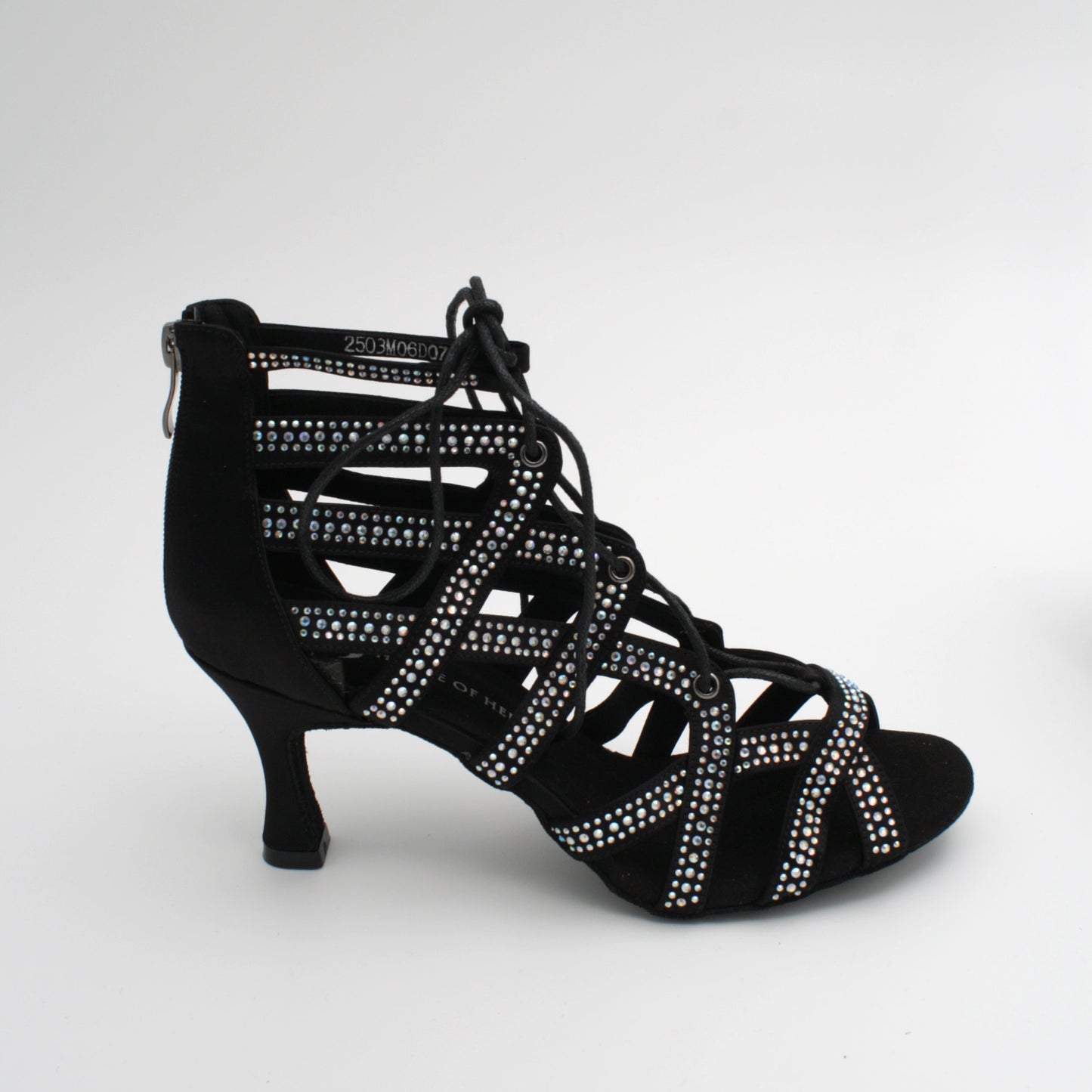 Demeter black - dansesko med stener