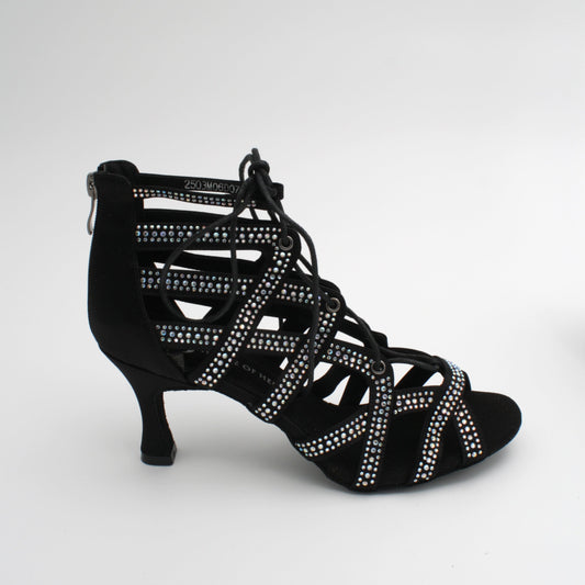 Demeter black - dansesko med stener