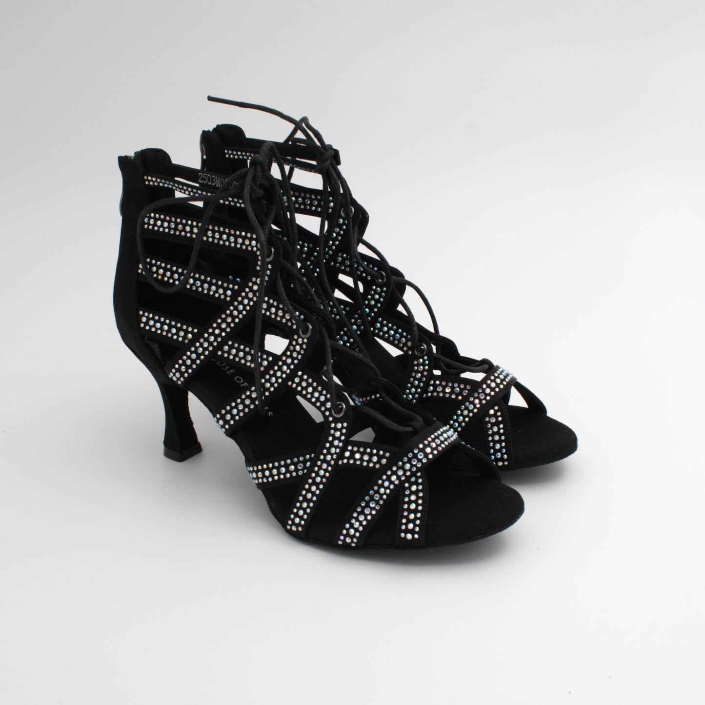 Demeter black - dansesko med stener