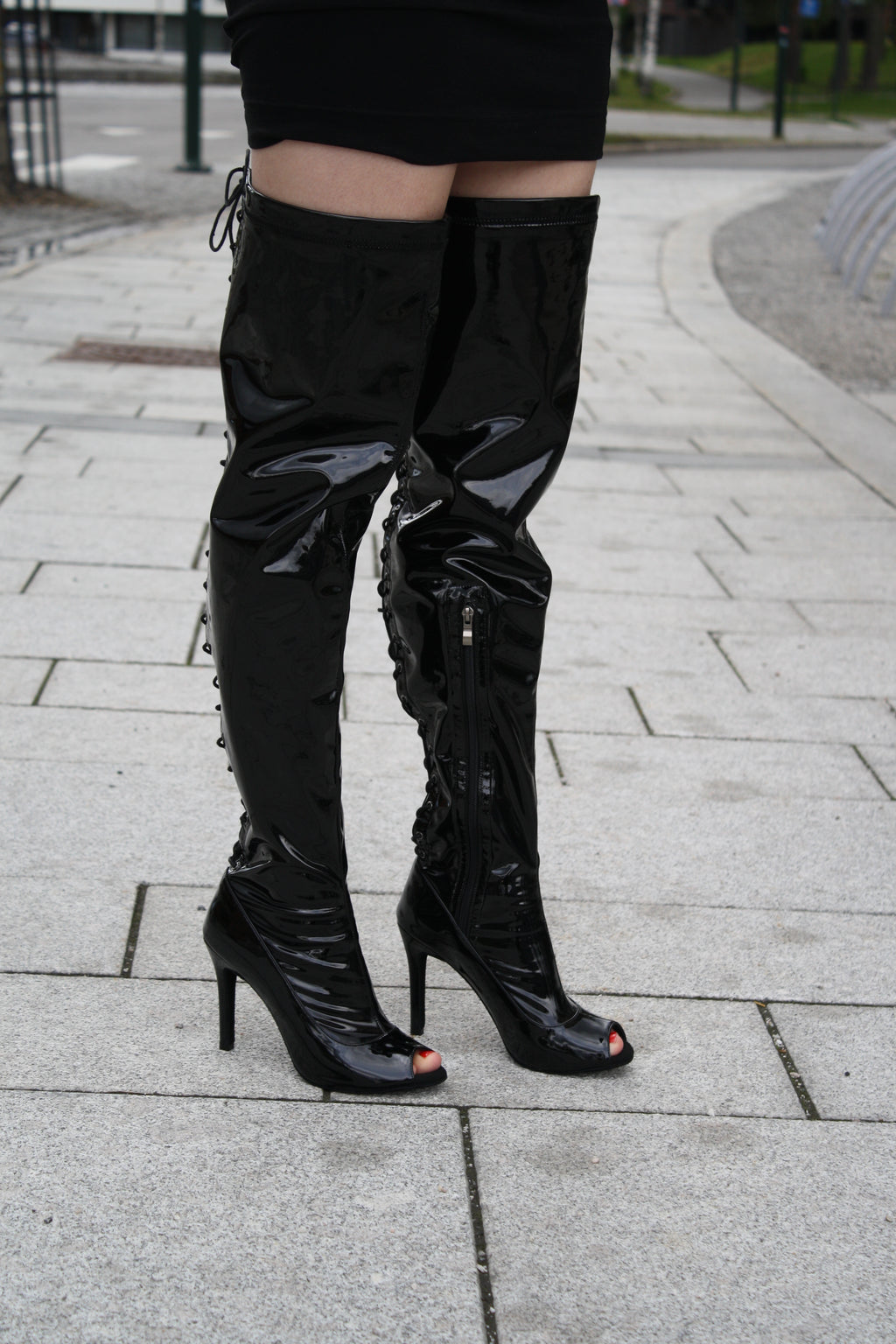 Nemesis black - heels dansesko