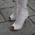 Nemesis white - heels dansesko