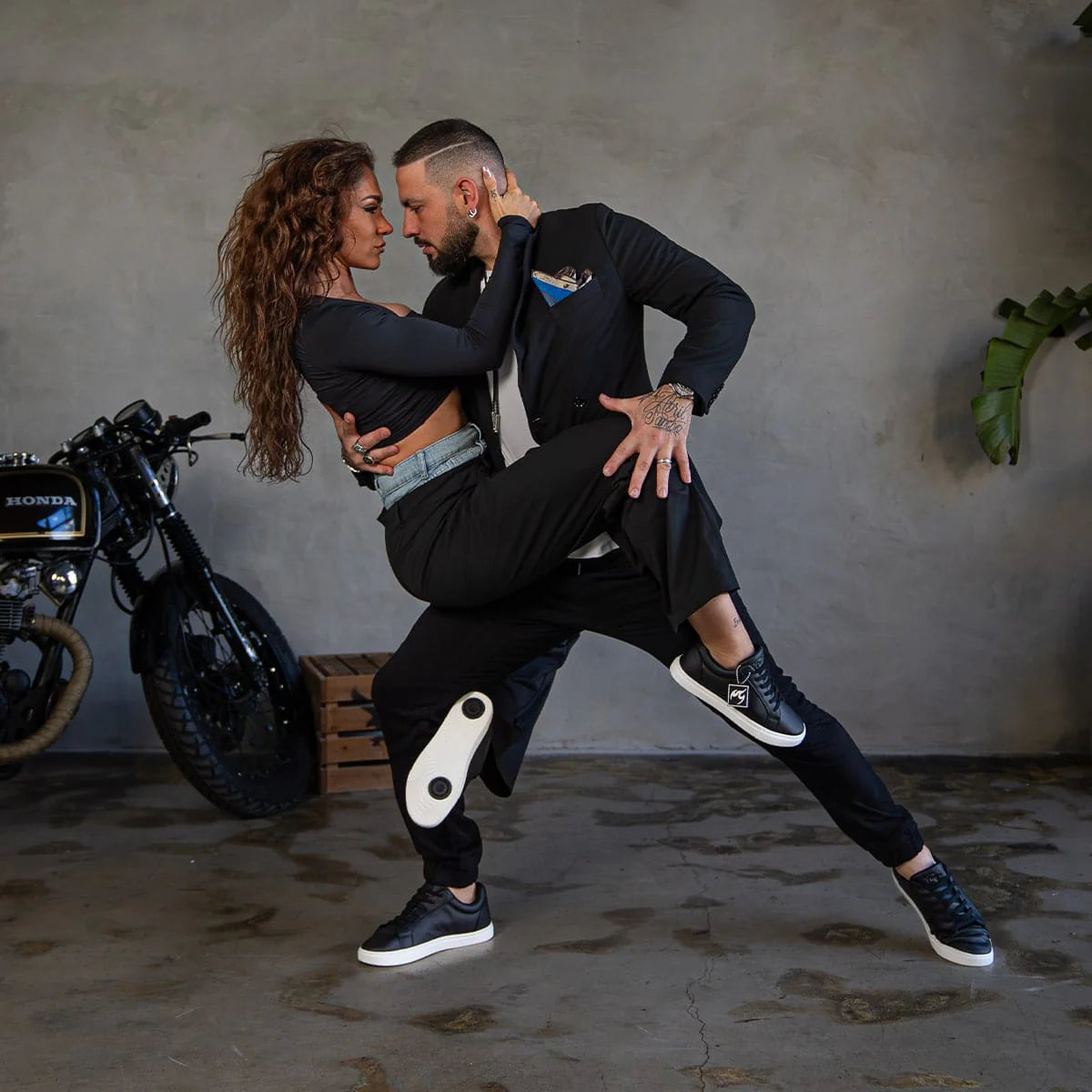 Dancers dancing in their Fuego shoes.